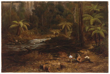 Painting, Rolando, Charles, Woodcutters Clearing, c.1890