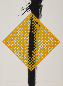 Print, Rose, David, Perforated Game, 1970