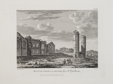 Print, Sandby, Paul (after), Battle Abbey in Sussex from Mr Wyndhams, 1780