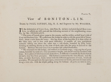 Print, Sandby, Paul (after), View of Boniton-Lin, 1778