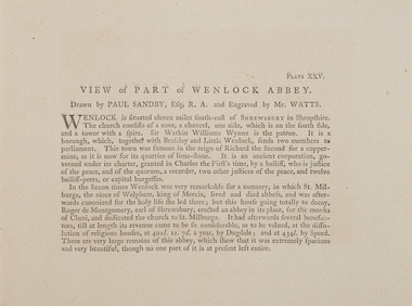 Print, Sandby, Paul (after), Wenlock Abbey Shropshire, 1778