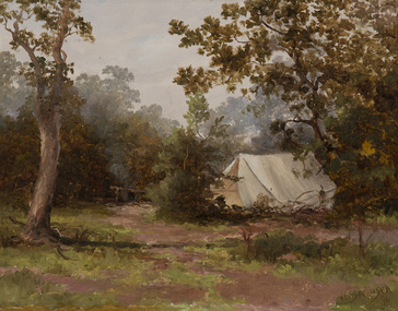 Painting, Seehusen, Walter, Pioneer Tent, 1896