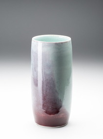 Ceramic, Shoji, Mitsuo, Cylindrical Vase, c.1980