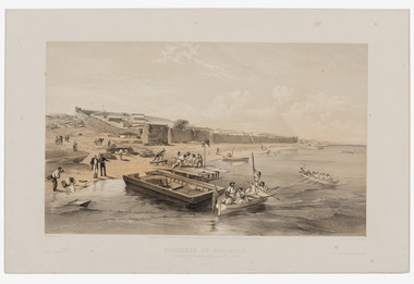 Print, Simpson, William (after), Fortress of Yenikale Looking Towards the Sea of Azoff, 1855