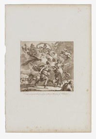Print, Solimena, Francesco (after), Aneas going into the Cave, 1764