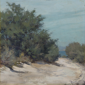 Painting, Southern, Clara, Beach Scene, c.1900
