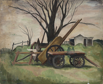 Painting, Sumner, Alan, Carts at St. Helena, c.1944