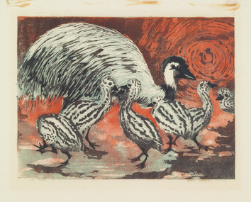 Print, Thorpe, Lesbia, Emu Chicks, Undated