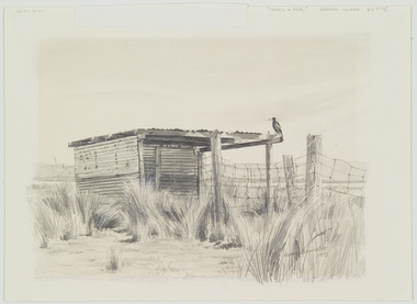 Work on Paper, Trusler, Peter, Magpie and Pen, Sunday Island, 1975