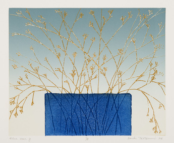 Print, Tsutsumi Hayward, Sachi, Blue Vase, 1984