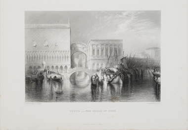 Print, Turner, J.M.W. (after), Venice - the Bridge of Sighs, c.1859-78