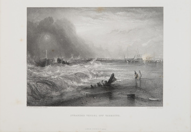 Print, Turner, J.M.W. (after), Stranded Vessel off Yarmouth, c.1859-78