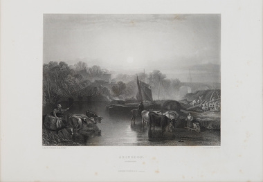 Print, Turner, J.M.W. (after), Abingdon, Berkshire, c.1859-78