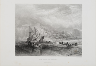 Print, Turner, J.M.W. (after), Line Fishing off Hastings, c.1859-78
