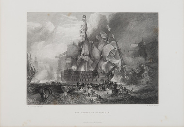 Print, Turner, J.M.W. (after), The Battle of Trafalgar, c.1859-78