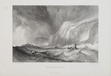 Print, Turner, J.M.W. (after), Wreck off Hastings, c.1859-78