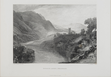 Print, Turner, J.M.W. (after), Merrick Abbey, Swaledale, c.1859-78