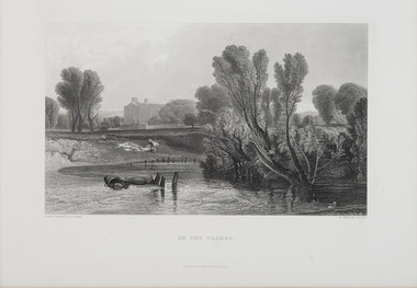 Print, Turner, J.M.W. (after), On the Thames, c.1859-78
