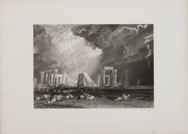 Print, Turner, J.M.W. (after), Stone Henge, 1829