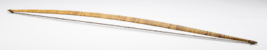 Mixed Media, Unknown Artist, Woven Covered Bow and Arrow, Undated