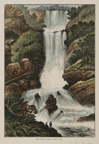 Print, Unknown Artist, The Berry Falls, Gipps Land, c.1878