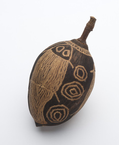 Mixed Media, Unknown Artist, Carved Boab Nut, Undated