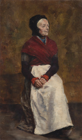 Painting, Unknown Artist, Portrait of Seated Old Woman, c.1830s