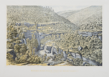 Print, Von Guerard, Eugene, Moroka River Falls (Foot of Mount Kent) (Gipps Land), c.1866-68