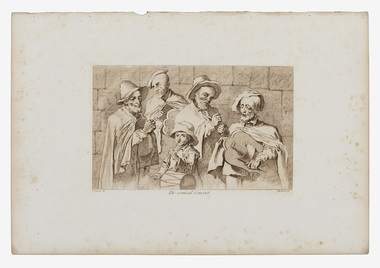 Print, Watteau, Jean-Antoine (after), The Comical Concert, c.1730s
