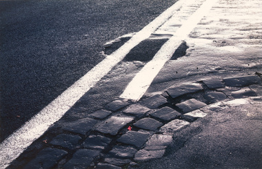 Photograph, Tim HANDFIELD, White lines on road, n.d