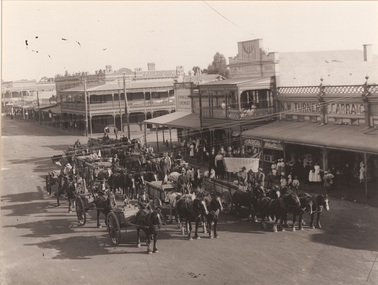 Photograph, Samuel George CAHILL, First load of bricks for RSL Memorial Hall, n.d