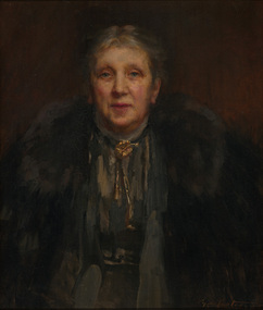 Painting, George COATES, Portrait of Amelia Meeson, 1905