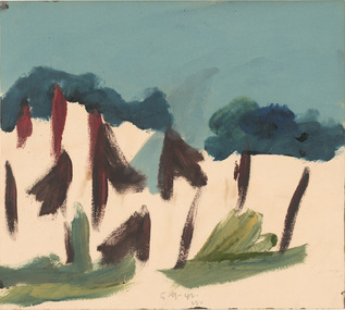 Painting, Sidney NOLAN, Wimmera, Mt Arapiles, 1942