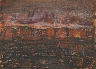 Painting, Len ANNOIS, MacDonnell Ranges, 1964
