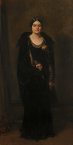 Painting, John LONGSTAFF, Lady in black, n.d