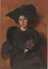 Painting, Leslie WILKIE, A bunch of violets, n.d