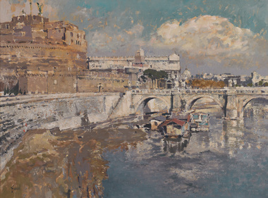 Painting, Charles BUSH, Castel Sant Angelo, n.d