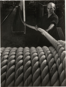 Photograph, Wolfgang SIEVERS, Ropemaking, Miller Rope, Melbourne, 1962