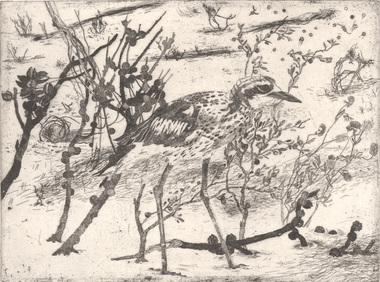 Print, John WOLSELEY, Bush curlew - Nhill, 2004