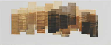 Print, Heather BURNESS, Journey to the Wimmera (night driving) /  layers in the sand / skin, 2007