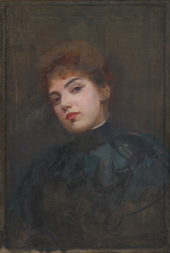 Painting, Julian ASHTON, Study of a woman's head, c.1890