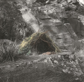 Photograph, James TYLOR, Un-resettling (half dome hut on a cliff face), 2013
