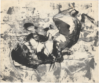 Painting, Carl PLATE, Figure study, 1957