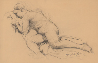 Drawing, George COATES, Untitled (nude figure study), n.d