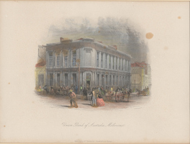 Print, Nicholas CHEVALIER, Union Bank of Australia, Melbourne, 1862