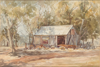 Painting, Gwendda SMITH, The old blacksmith's shop, 1983