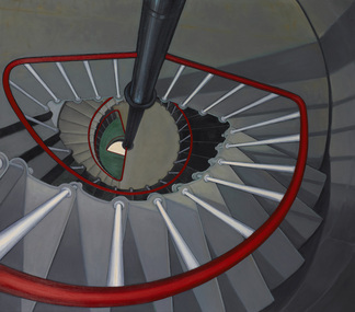 Painting, Alex LYALL, The left wheel (descending), 2001