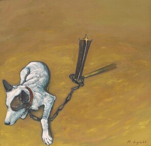 Painting, Alex LYALL, Four-corner stake, 1998
