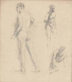 Drawing, George COATES, Untitled (nude figure study), n.d