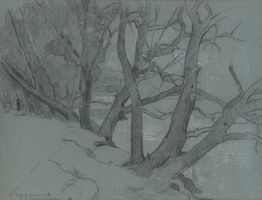 Drawing, Will ASHTON, Edge of Torrens Lake, n.d